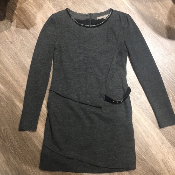 VOV gray knit mini dress - Picture 2 of 4